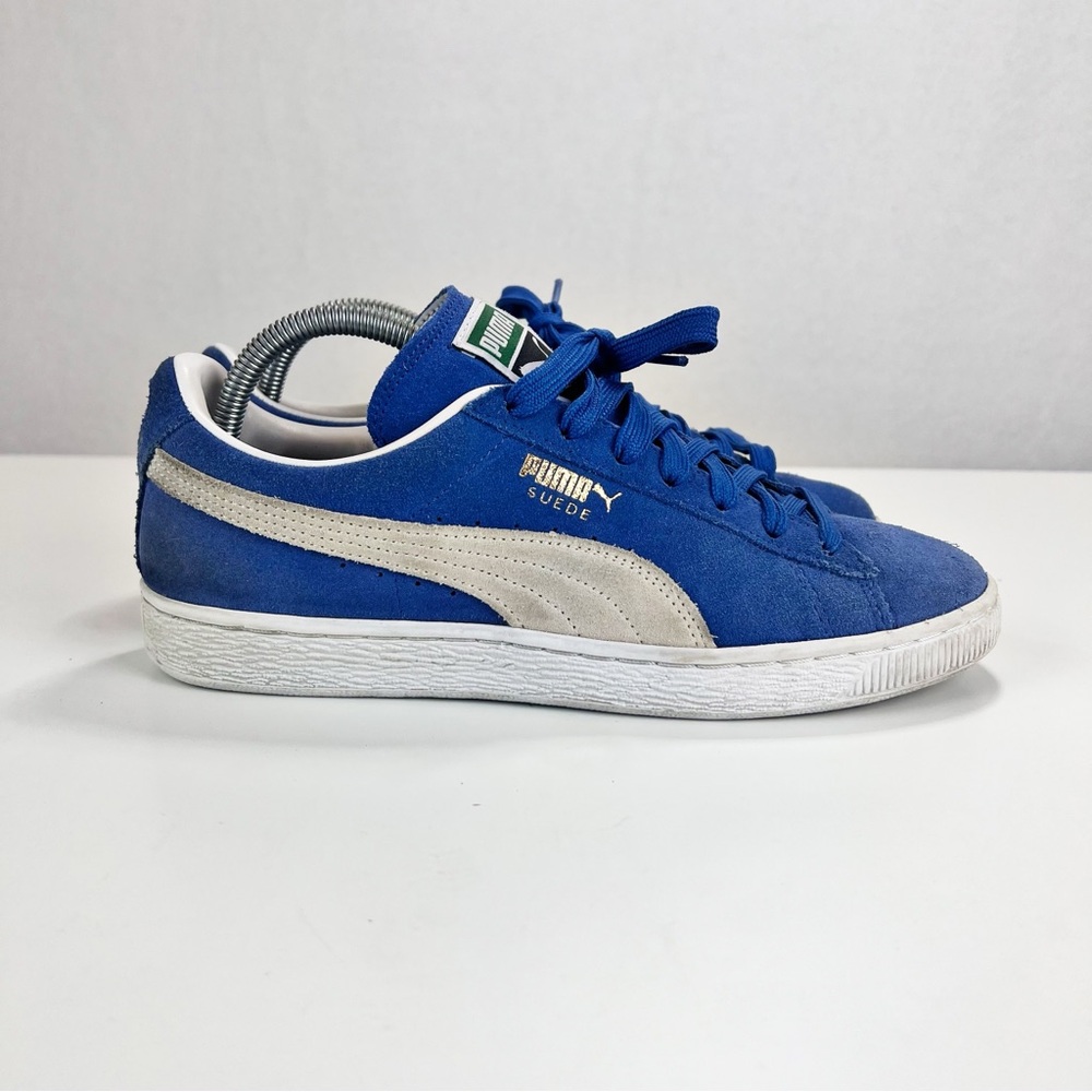 PUMA Suede Classic Pastime Sneaker Womens‎ 9.5 Blue Lace-up Shoe